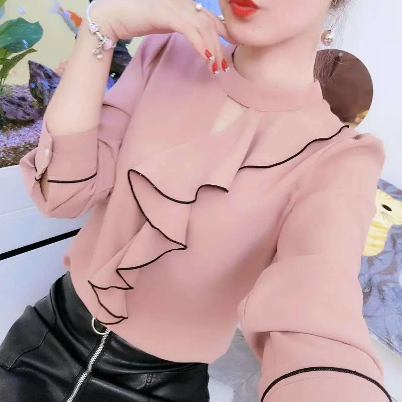 Chemisier en mousseline de soie style décontracté pour femmes Boutique Linda