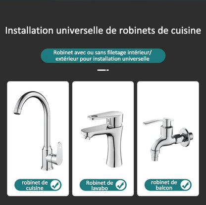 Tête de pulvérisation de robinet rotative