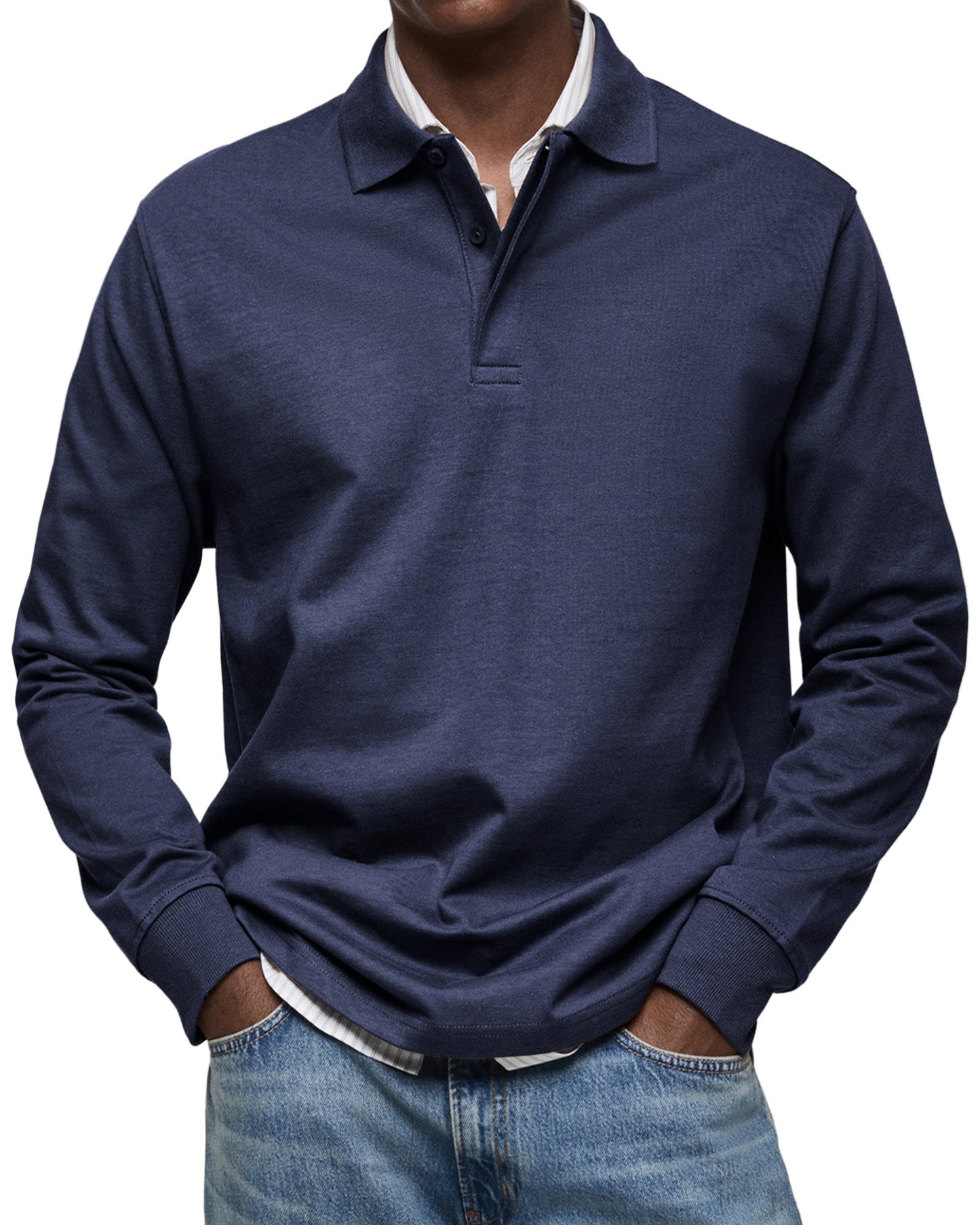 Jean™ | Polo Décontracté à Manches Longues
