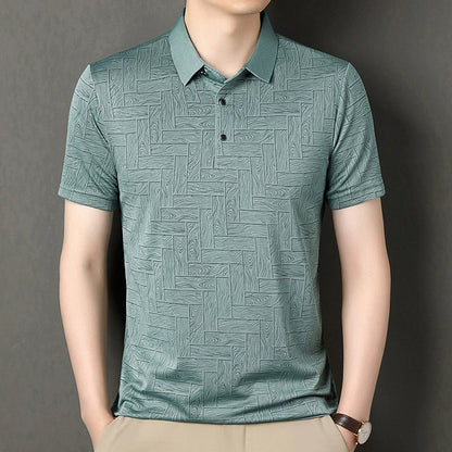 Jean et Marcel™ | Polo Élégant Pour Homme Avec Motif Subtil