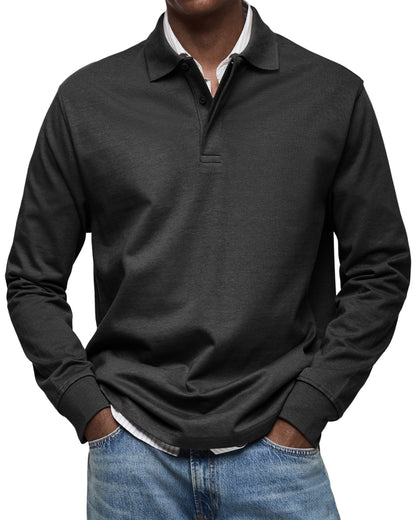 Jean™ | Polo Décontracté à Manches Longues