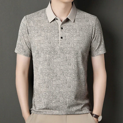 Jean et Marcel™ | Polo Élégant Pour Homme Avec Motif Subtil