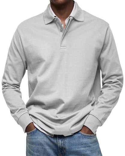 Jean™ | Polo Décontracté à Manches Longues