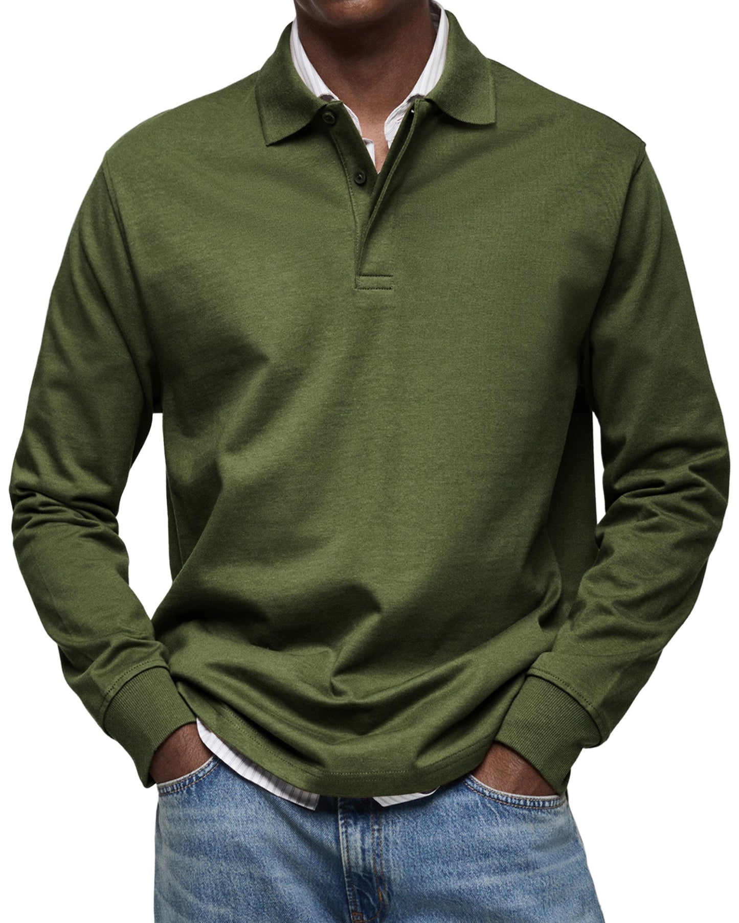 Jean™ | Polo Décontracté à Manches Longues