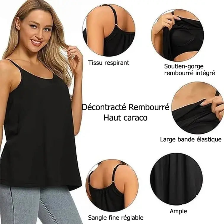 Camisole ample avec soutien-gorge intégré Boutique Linda