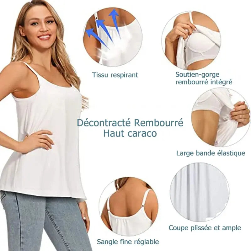 Camisole ample avec soutien-gorge intégré Boutique Linda