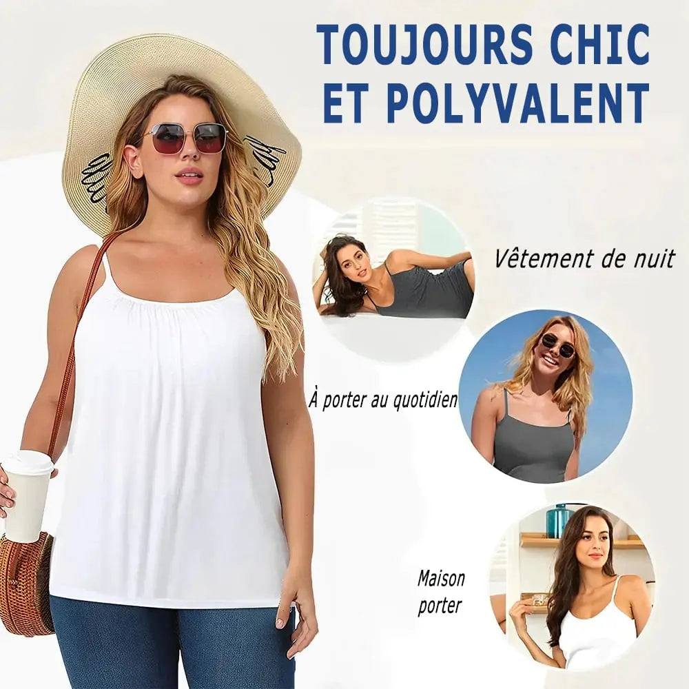 Camisole ample avec soutien-gorge intégré Boutique Linda