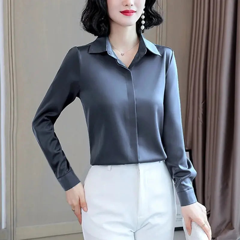 Chemise  en mousseline de soie pour femmes Boutique Linda