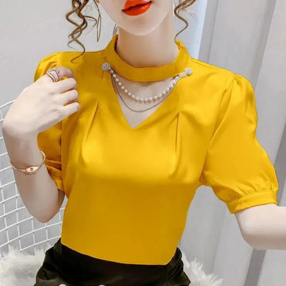 Chemisier de Style estival et décontracté pour femme Boutique Linda