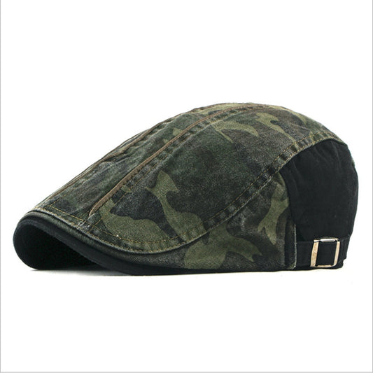 Casquette en coton camouflage