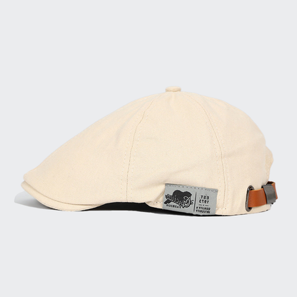 Casquette Plate Classique en Laine - Solution Élégante pour Cheveux Clairsemés