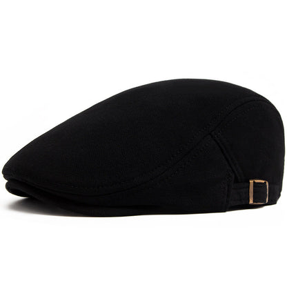 Casquette Plate en Coton Épais Confort