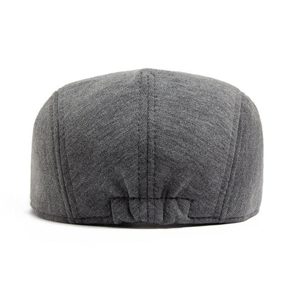 Casquette Plate en Coton Épais Confort