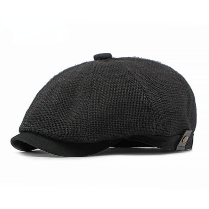 Casquette à visière en lin