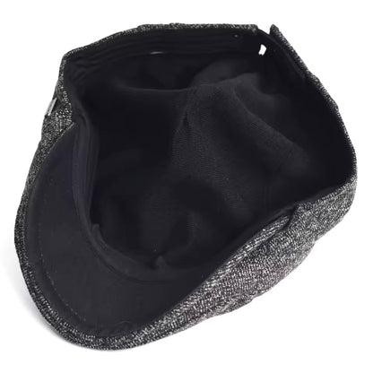 Casquette Plate Héritage en Laine Épaisse
