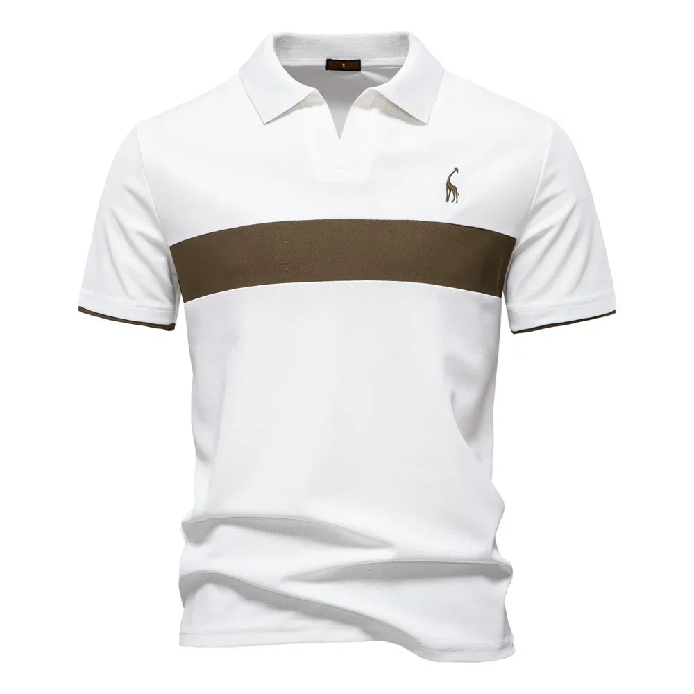 J&M Paris™ | Polo pour Hommes avec Blocs de Couleur
