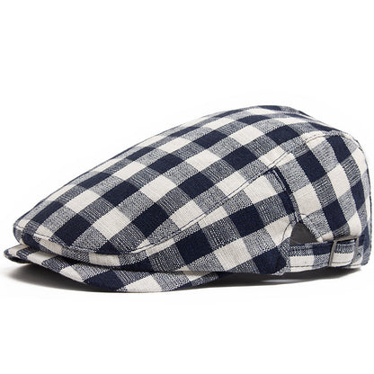 Casquette à carreaux Vichy