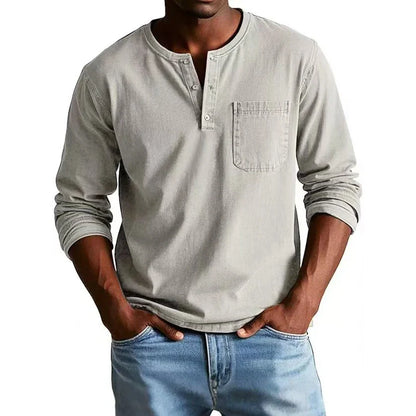 Thomas™ | Chemise Henley Vintage pour Homme