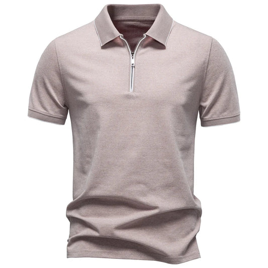 J&M Paris™ | Polo Élégant pour Hommes avec Fermeture Éclair