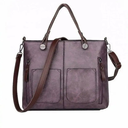 Sac bandoulière vintage en cuir antivol pour femme Boutique Linda