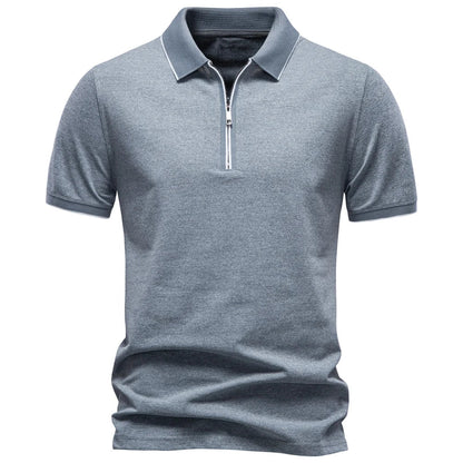 J&M Paris™ | Polo Élégant pour Hommes avec Fermeture Éclair