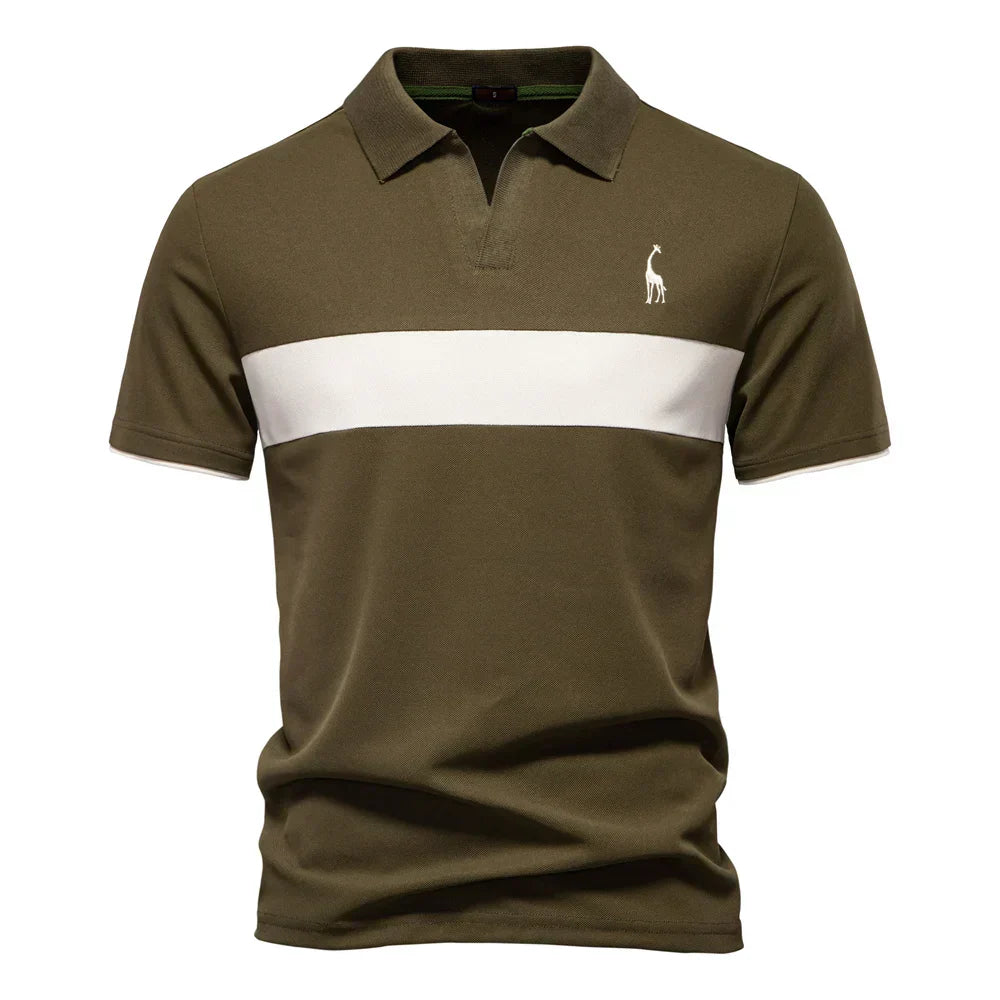 J&M Paris™ | Polo pour Hommes avec Blocs de Couleur