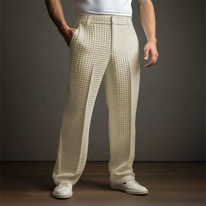 Jean et Marcel™ | Pantalon Homme Élégant en Maille Gaufre