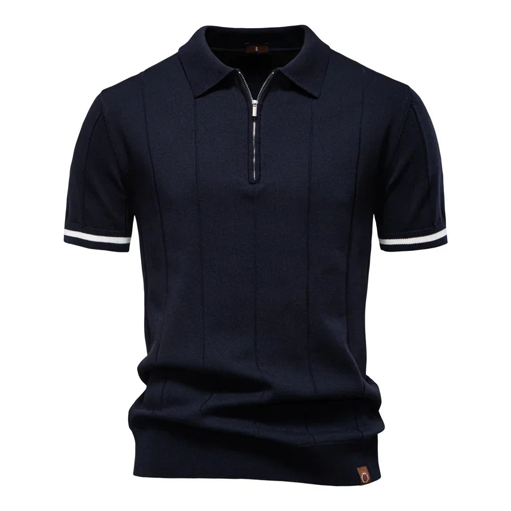 J&M Paris™ | Polo pour Hommes avec Fermeture Éclair