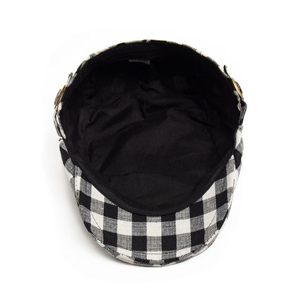 Casquette à carreaux Vichy