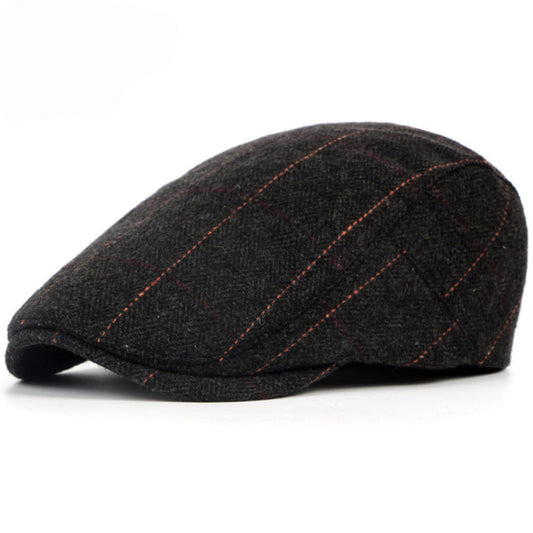 Casquette à chevrons à fines rayures